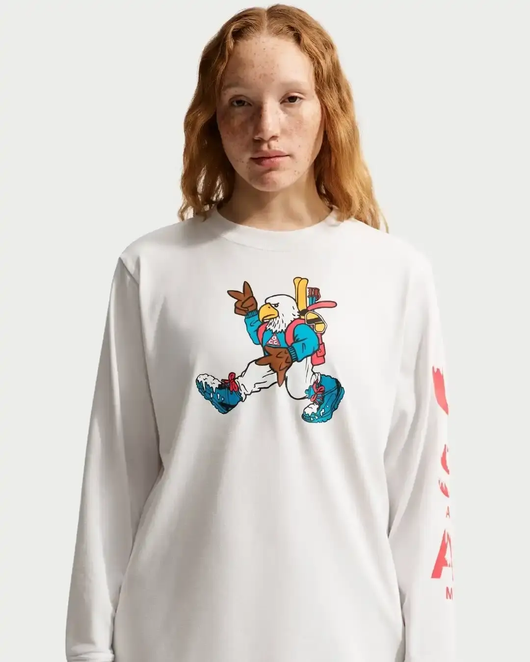 NIKE ACG TEAM USA COLLECTION FOR 2026 WINTER OLYMPICS Nike ACG unveils Team USA collection for 2026 Milano Cortina Winter Olympics featuring technical outdoor apparel including jackets, long-sleeve shirts, accessories, and a sherpa fleece with eagle design (image 2 of 3)