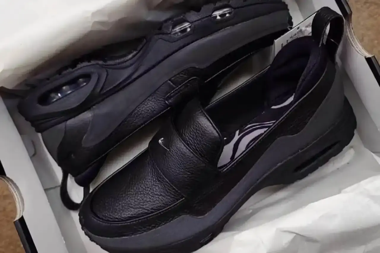 NIKE ENTERS SNEAKER-LOAFER MARKET WITH AIR MAX PHENOMENA image about Nike's new Air Max Phenomena shoe that combines sneaker and loafer design elements. The piece discusses the shoe's features, Nike's entry into the sneaker-loafer market, competition from other brands like New Balance and PUMA, and recent leadership changes at Nike. Includes product details and release information for 2025.