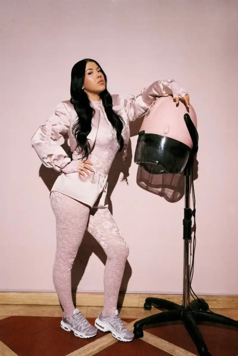 NIKE TN WOMEN CAMPAIGN FEATURING ANNA PEPE image detailing the release of a sneaker collaboration between Nike and Foot Locker featuring musician Anna Pepe. (image 3 of 6)