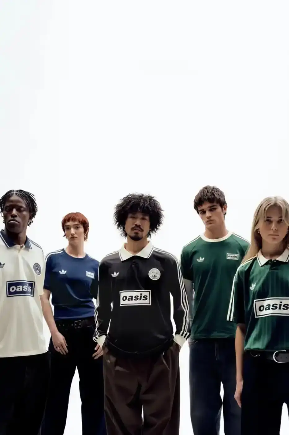 OASIS AND ADIDAS ORIGINALS SS26 APPAREL image detailing the upcoming SS26 clothing release from Oasis and adidas Originals featuring product descriptions and purchase instructions.