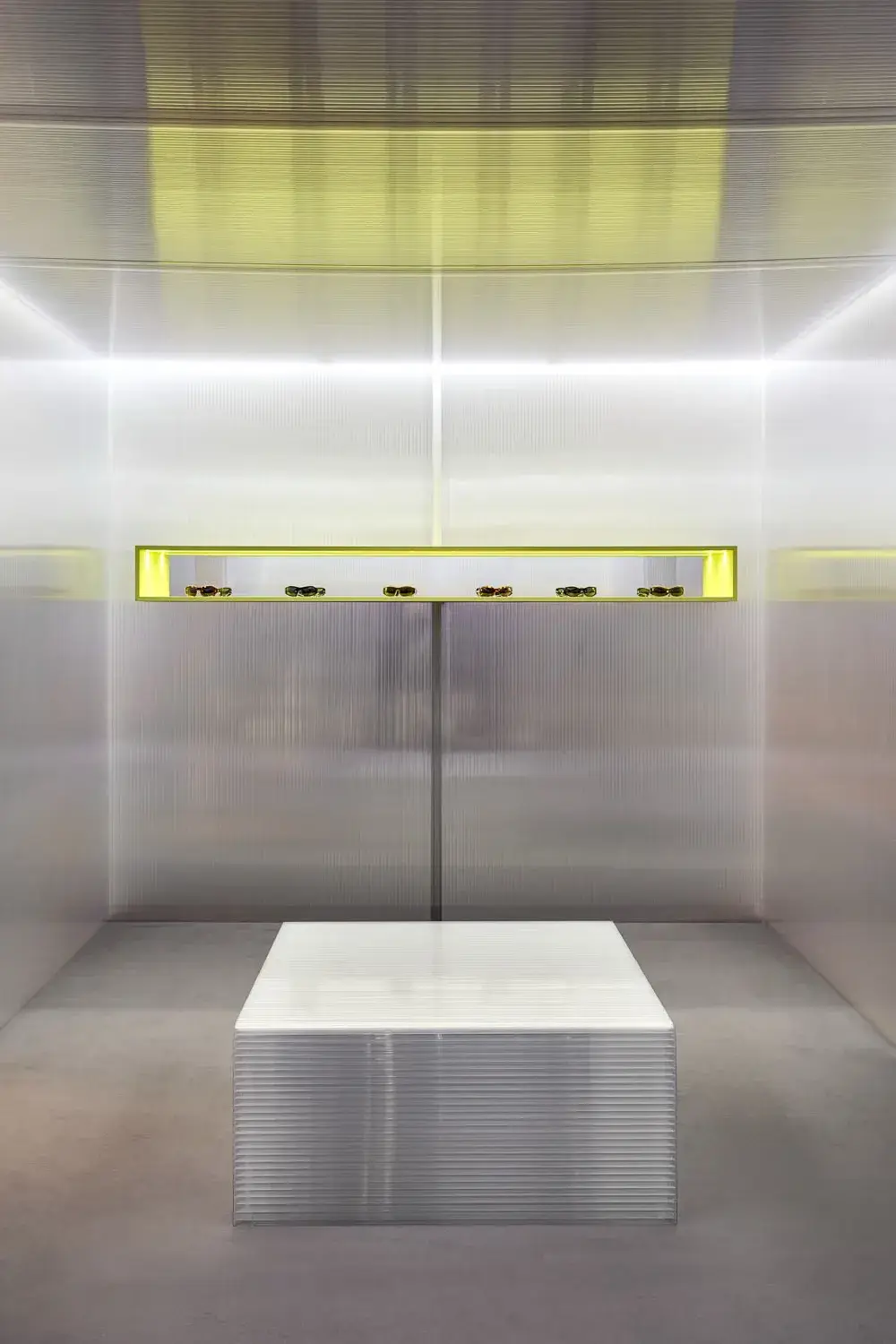 OFF-WHITE PRESENTS IMAGINARY PALACE EXHIBITION IN MILAN image of Off-White's Imaginary Palace exhibition during Milan Fashion Week. The content details ten creative collaborators who reinterpreted ten signature brand items. (image 6 of 30)