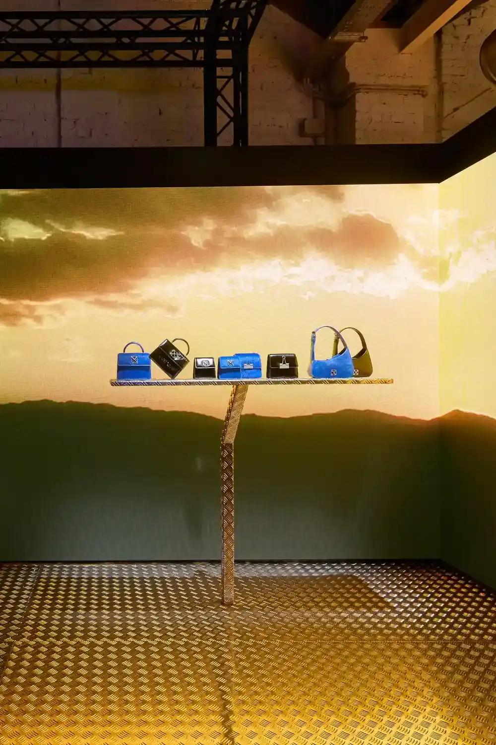 OFF-WHITE PRESENTS IMAGINARY PALACE EXHIBITION IN MILAN image of Off-White's Imaginary Palace exhibition during Milan Fashion Week. The content details ten creative collaborators who reinterpreted ten signature brand items. (image 24 of 30)