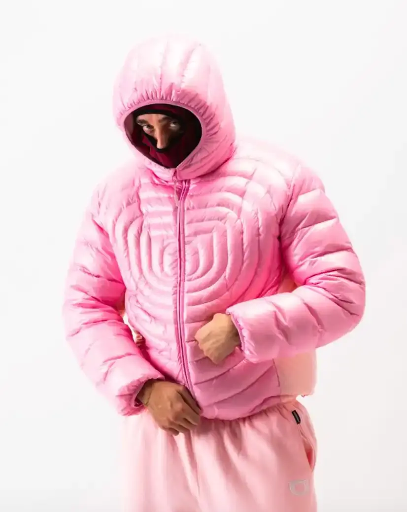 ONE BLOCK DOWN FW25 COLLECTION LAUNCHES IN MILAN Article about One Block Down's Fall/Winter 2025 collection, which combines medieval imagery, hockey aesthetics, and European winter sports culture in a streetwear context. (image 14 of 21)