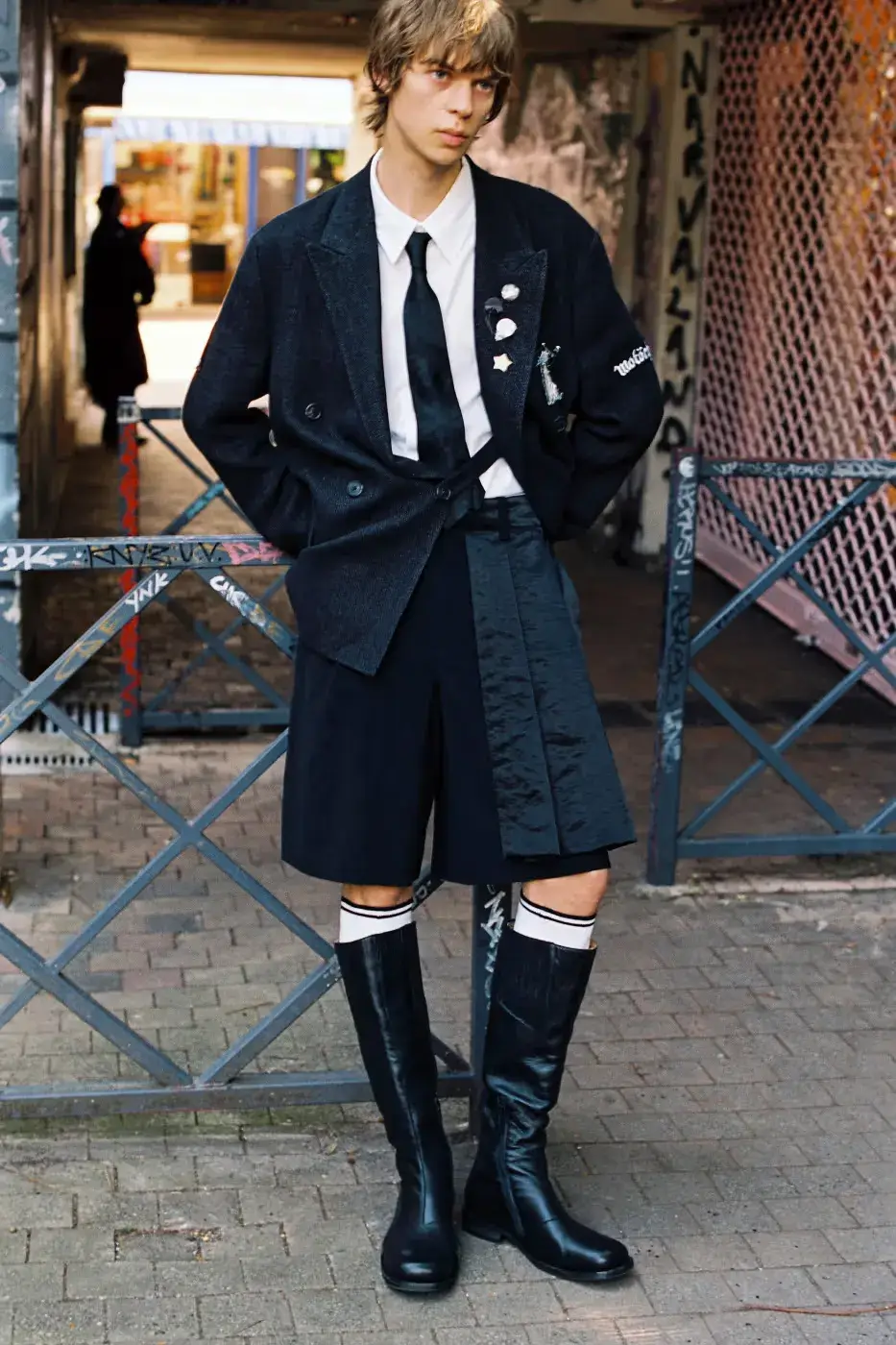 OUR LEGACY SS27 REWORKS BRITISH SUBCULTURES image describing the design elements and subcultural influences of the Our Legacy Spring Summer 2027 fashion collection. (image 33 of 66)
