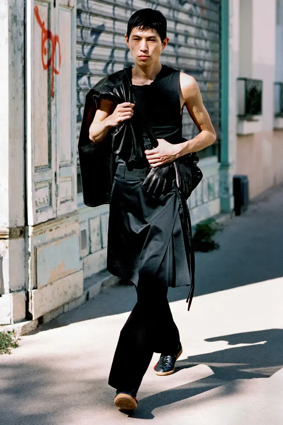 OUR LEGACY SS27 REWORKS BRITISH SUBCULTURES image describing the design elements and subcultural influences of the Our Legacy Spring Summer 2027 fashion collection. (image 37 of 66)