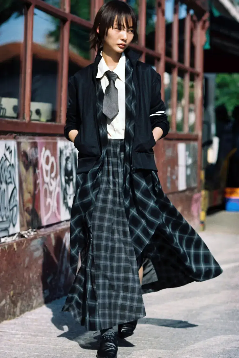 OUR LEGACY SS27 REWORKS BRITISH SUBCULTURES image describing the design elements and subcultural influences of the Our Legacy Spring Summer 2027 fashion collection. (image 42 of 66)
