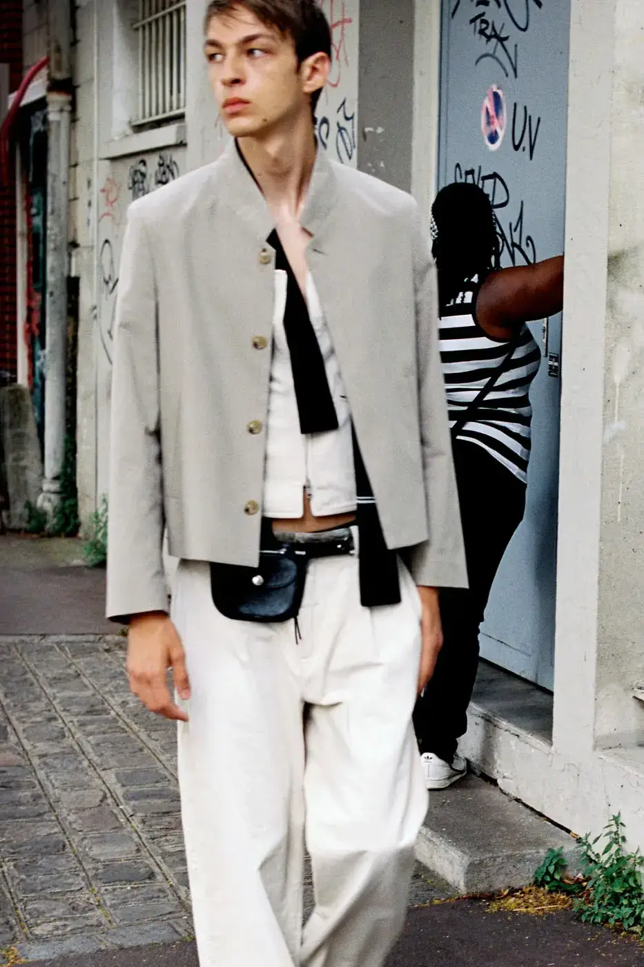 OUR LEGACY SS27 REWORKS BRITISH SUBCULTURES image describing the design elements and subcultural influences of the Our Legacy Spring Summer 2027 fashion collection. (image 58 of 66)