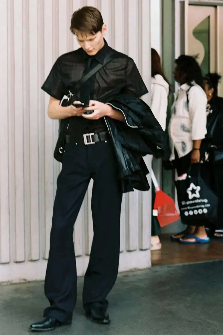 OUR LEGACY SS27 REWORKS BRITISH SUBCULTURES image describing the design elements and subcultural influences of the Our Legacy Spring Summer 2027 fashion collection. (image 5 of 66)