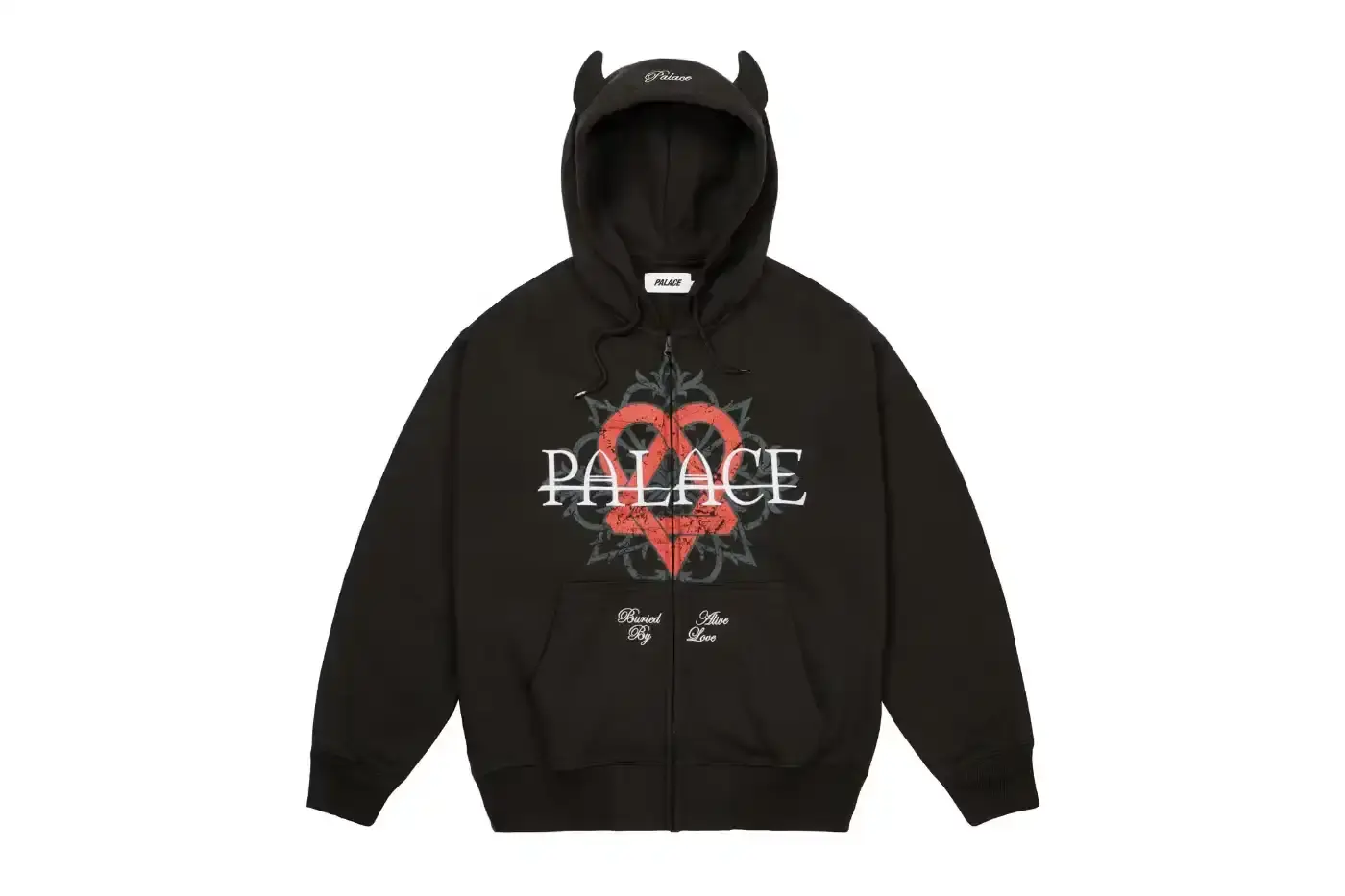 PALACE X HIM BAND DROP LIMITED APPAREL COLLECTION Palace streetwear brand partners with Finnish rock band HIM for exclusive clothing and jewelry collection alongside their Fall 2025 mainline drop.