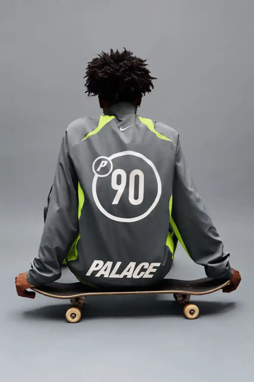 PALACE AND NIKE LAUNCH FIRST COLLECTION Palace and Nike announce their first collaborative collection called P90, featuring football-themed clothing and footwear launching October 31. (image 15 of 15)