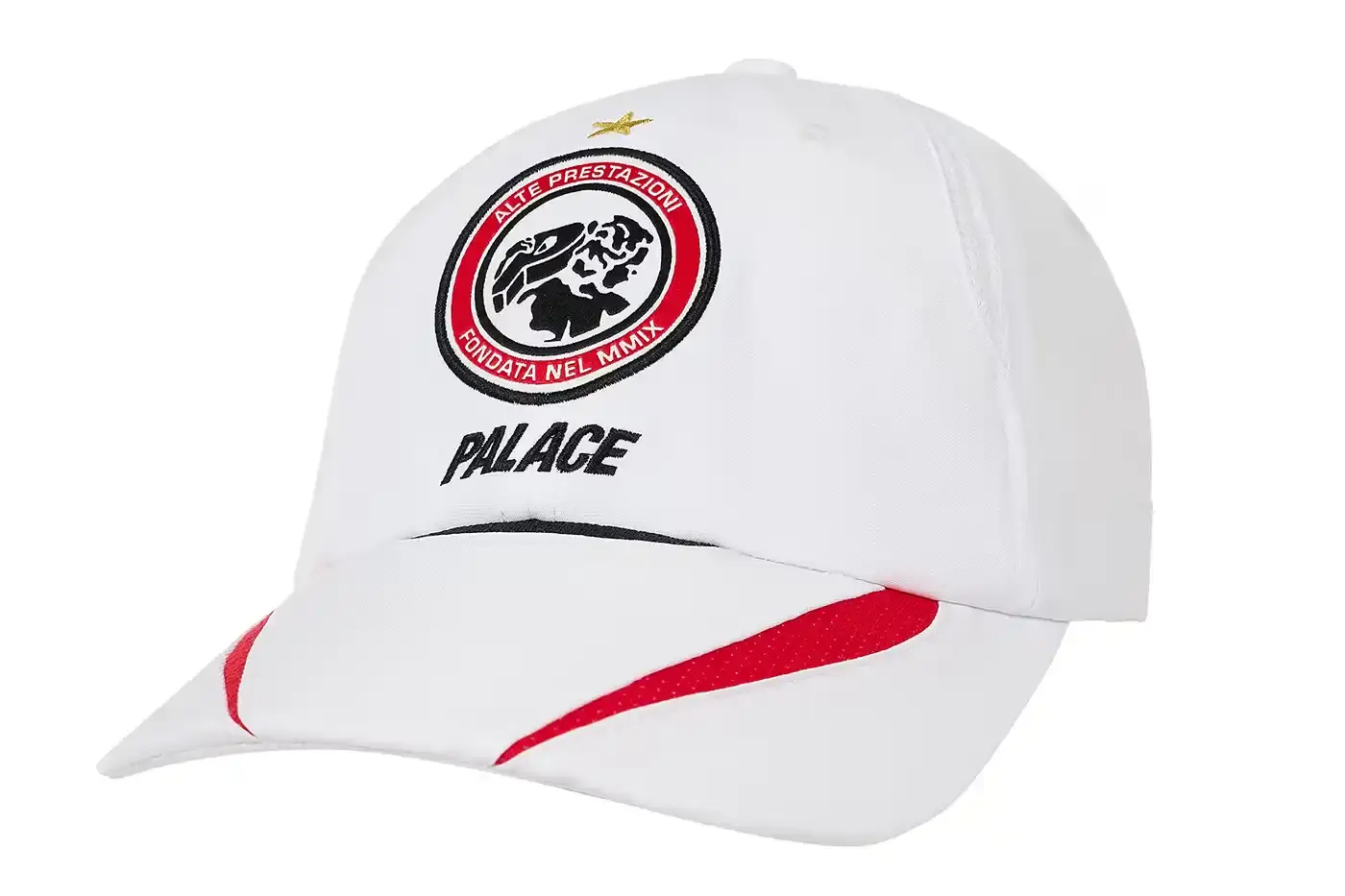 PALACE'S LATEST SPRING 2025 COLLECTION HITS STORES Collection of Palace Spring 2025 apparel displayed on plain background, showing oversized hoodies, striped rugby shirts, soccer jerseys, and matching tracksuit sets in various colors including black, grey, navy, and green. (image 9 of 33)