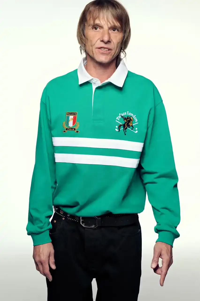 PALACE SUMMER 2025 COLLECTION: LONDON LABEL REVEALS SEASONAL LINEUP image of Palace's Summer 2025 collection announcement, describing the London streetwear brand's new seasonal offerings. It details the collection's design influences (Americana, sportswear, military), highlights key pieces including Los Angeles-themed items, religious iconography adaptations, and mesh garments for warm weather. The text also provides specific release dates and times for different global regions including the UK, Europe, US, Japan, Seoul, and China, with information about both online and physical store availability. (image 28 of 36)