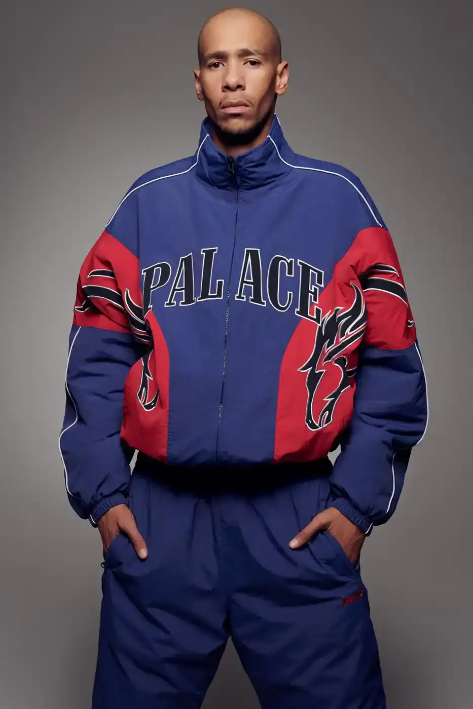 PALACE WINTER 2025 LOOKBOOK DROPS Palace Skateboards presents their Winter 2025 lookbook featuring winter jackets, long-sleeve apparel, and branded accessories for the cold season. (image 6 of 40)