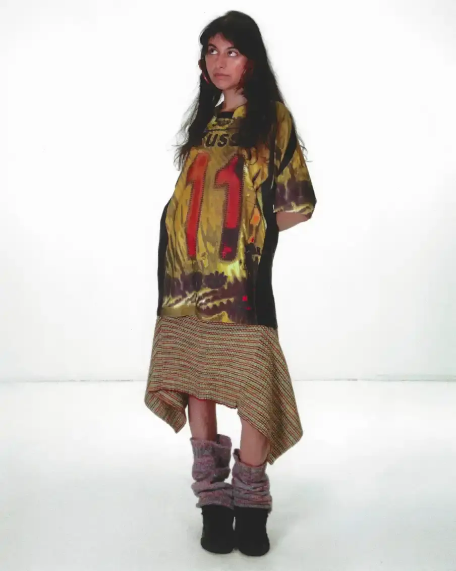 PAOLINA RUSSO SS26: SUBURBAN NOSTALGIA MEETS CRAFT INNOVATION Paolina Russo's fashion collection combining suburban memories with crafted textiles through collaborative design and sustainable practices. (image 6 of 11)