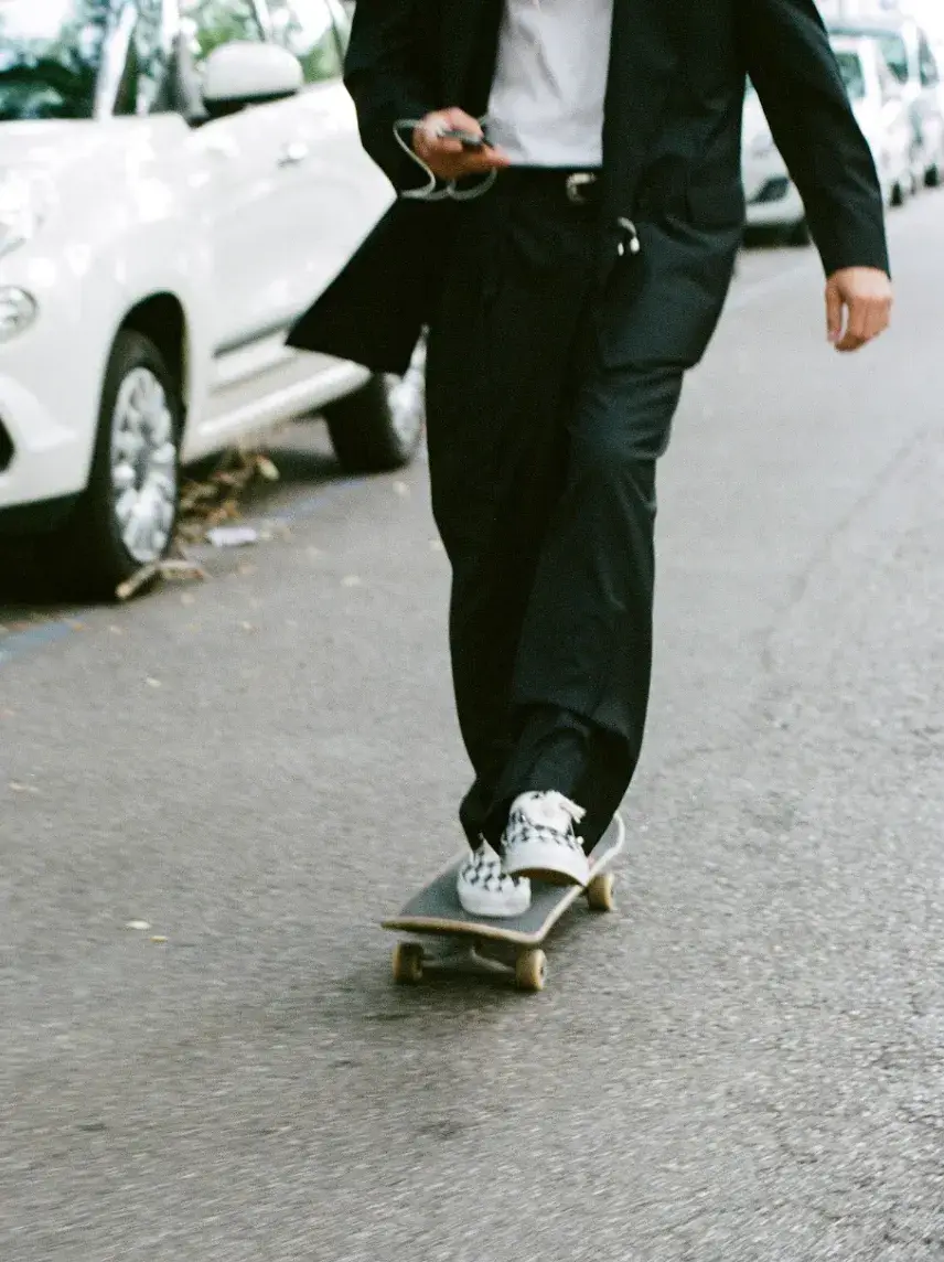 PAURA X VANS AUTHENTIC RETURNS IN A LIMITED RE-RELEASE Black and white Paura x Vans Authentic with airbrushed diamond checkerboard canvas (image 2 of 4)
