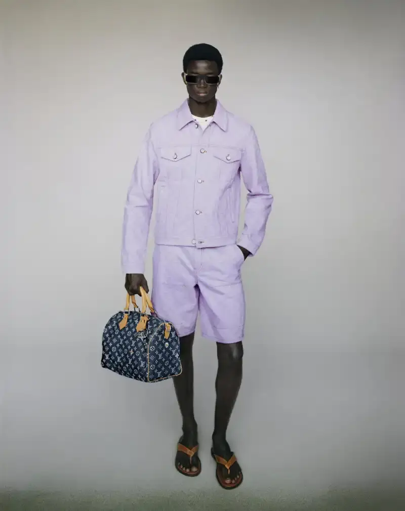 PHARRELL WILLIAMS UNVEILS LV SPRING MENSWEAR CAPSULE image about Pharrell Williams' new spring menswear capsule collection for Louis Vuitton featuring seasonal colors, tailoring details, and house motifs. (image 16 of 24)