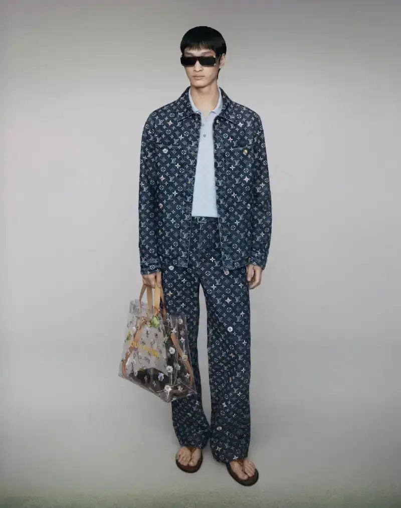PHARRELL WILLIAMS UNVEILS LV SPRING MENSWEAR CAPSULE image about Pharrell Williams' new spring menswear capsule collection for Louis Vuitton featuring seasonal colors, tailoring details, and house motifs. (image 7 of 24)