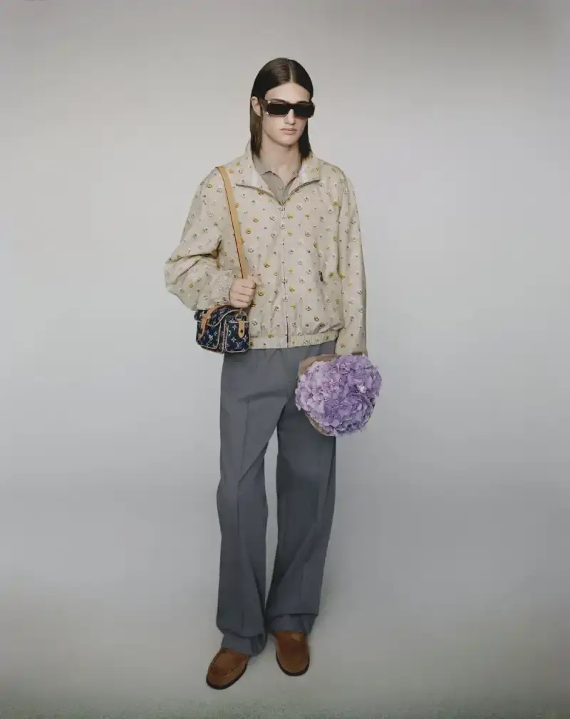 PHARRELL WILLIAMS UNVEILS LV SPRING MENSWEAR CAPSULE image about Pharrell Williams' new spring menswear capsule collection for Louis Vuitton featuring seasonal colors, tailoring details, and house motifs. (image 20 of 24)
