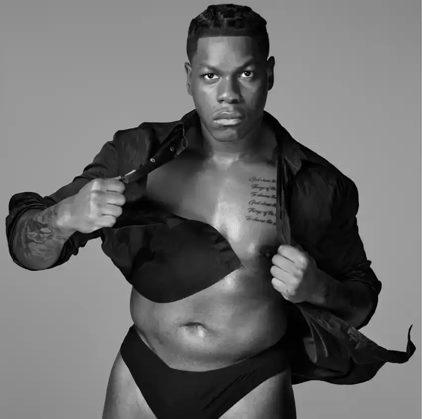 Ethan James Green The 2025 Pirelli Calendar features a 24-page collection of photographs shot by Ethan James Green. The cast includes 12 subjects representing a range of backgrounds and identities, including actors, musicians, artists, and models such as Hunter Schafer, John Boyega, Padma Lakshmi, and more. The calendar aims to celebrate the evolving modern concept of beauty. (image 4 of 6)