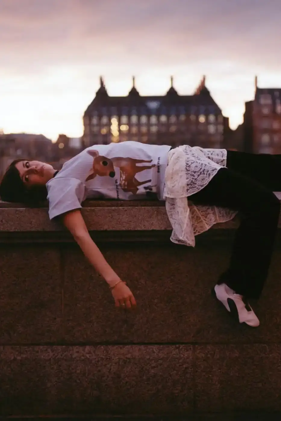 PLEASURES STRANGE WAYS EVERYDAY SPRING 2026 An article detailing the PLEASURES Spring 2026 clothing collection featuring workwear, denim, and graphic shirts shot by Jason Landis in London. (image 30 of 40)
