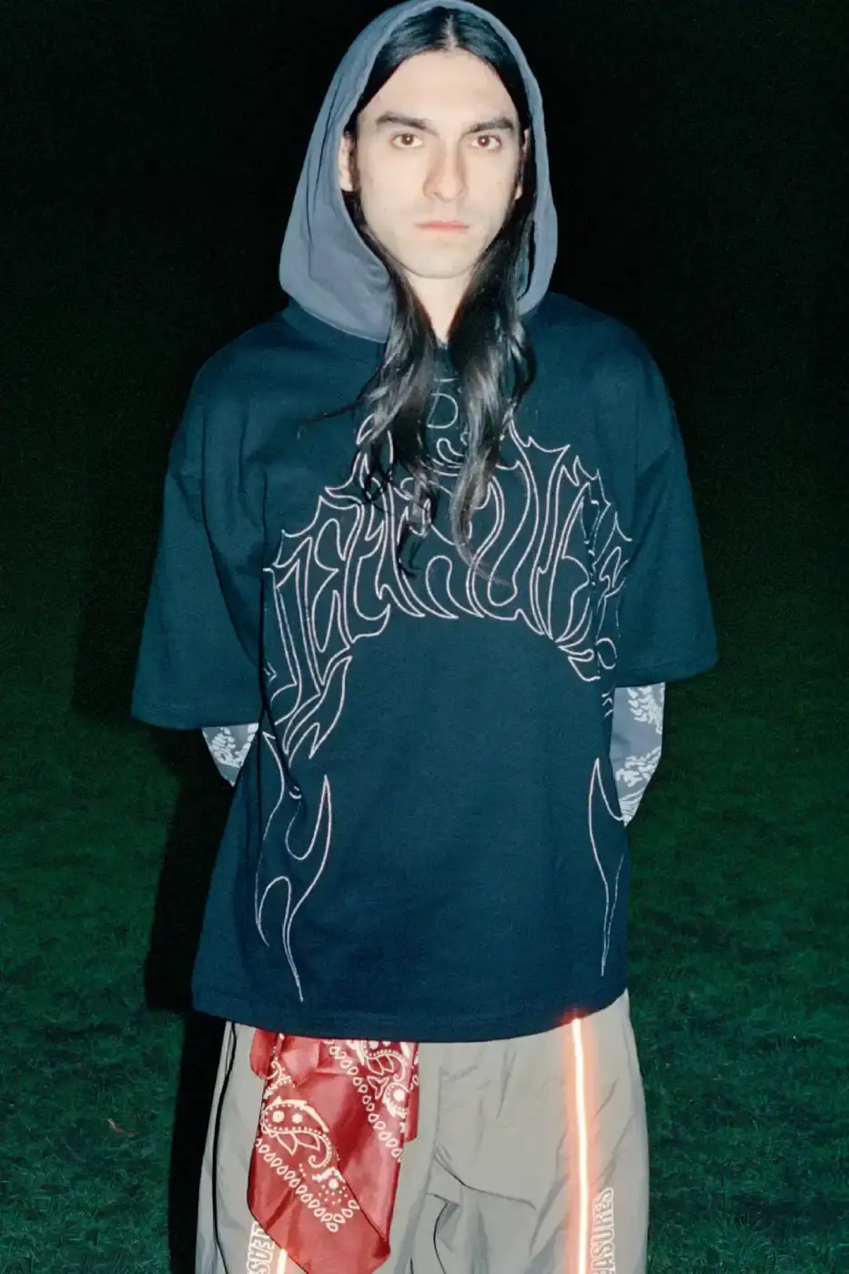 PLEASURES STRANGE WAYS EVERYDAY SPRING 2026 An article detailing the PLEASURES Spring 2026 clothing collection featuring workwear, denim, and graphic shirts shot by Jason Landis in London. (image 33 of 40)