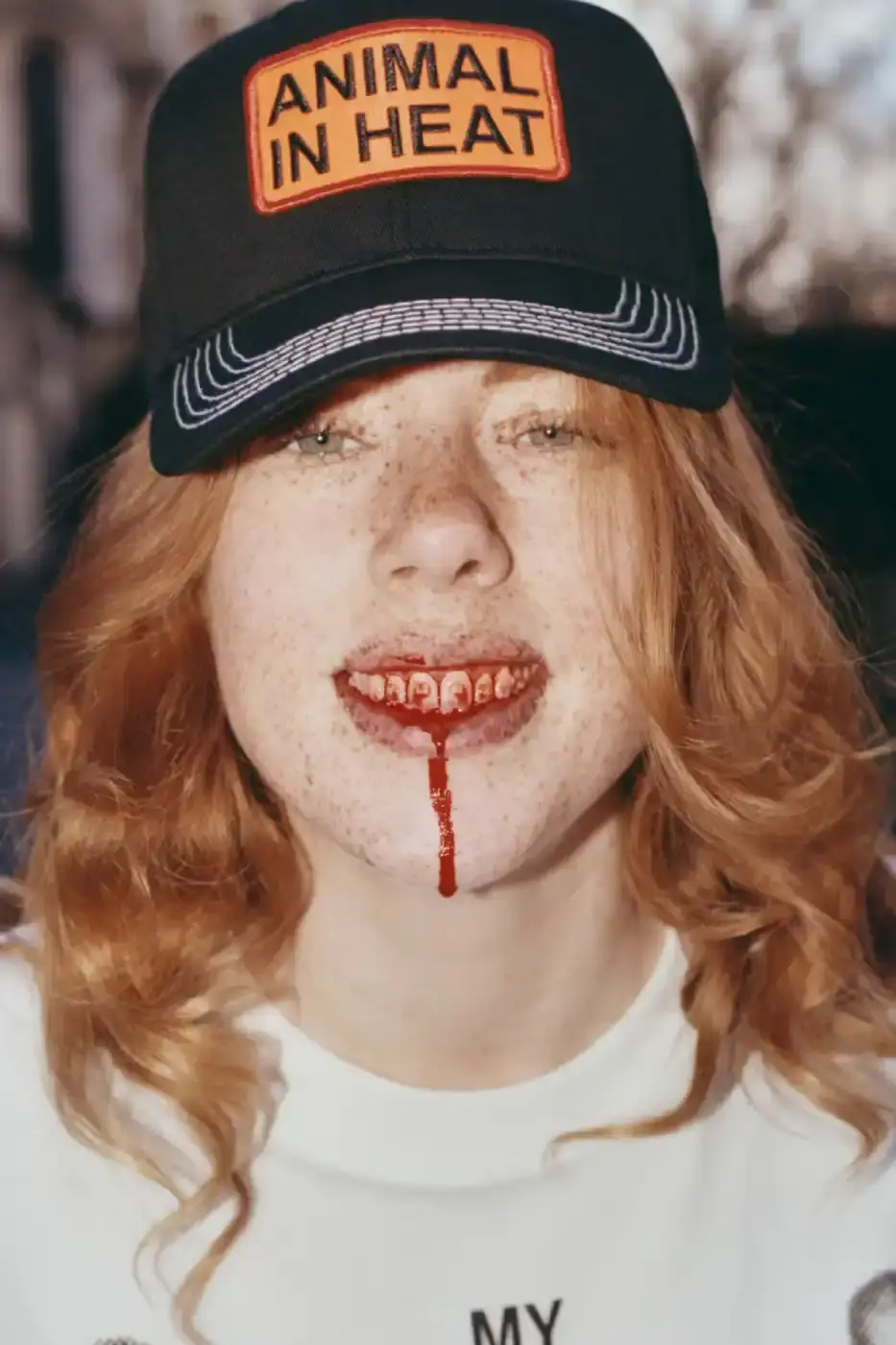 PLEASURES STRANGE WAYS EVERYDAY SPRING 2026 An article detailing the PLEASURES Spring 2026 clothing collection featuring workwear, denim, and graphic shirts shot by Jason Landis in London. (image 26 of 40)