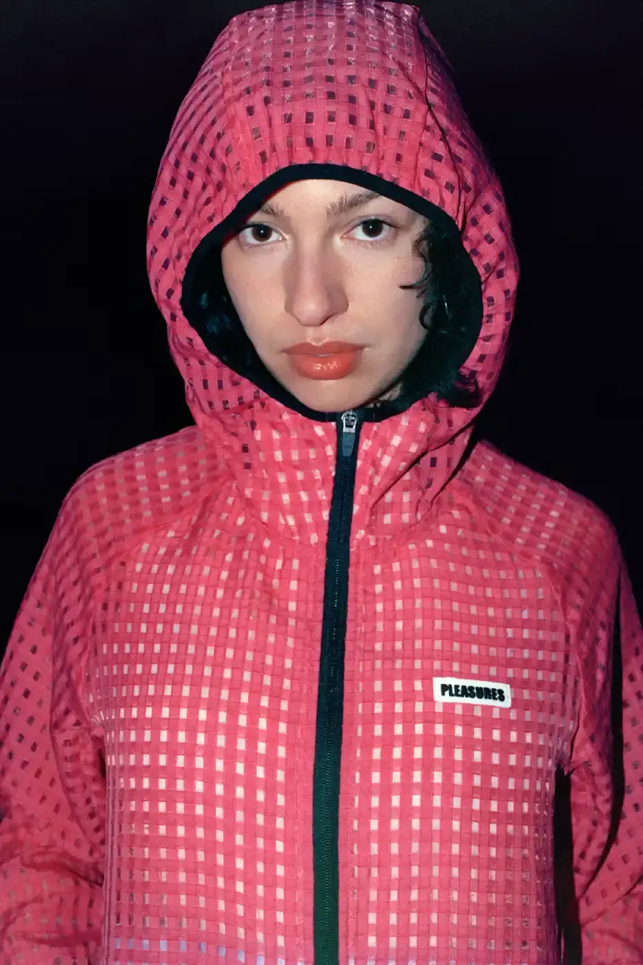 PLEASURES STRANGE WAYS EVERYDAY SPRING 2026 An article detailing the PLEASURES Spring 2026 clothing collection featuring workwear, denim, and graphic shirts shot by Jason Landis in London. (image 35 of 40)