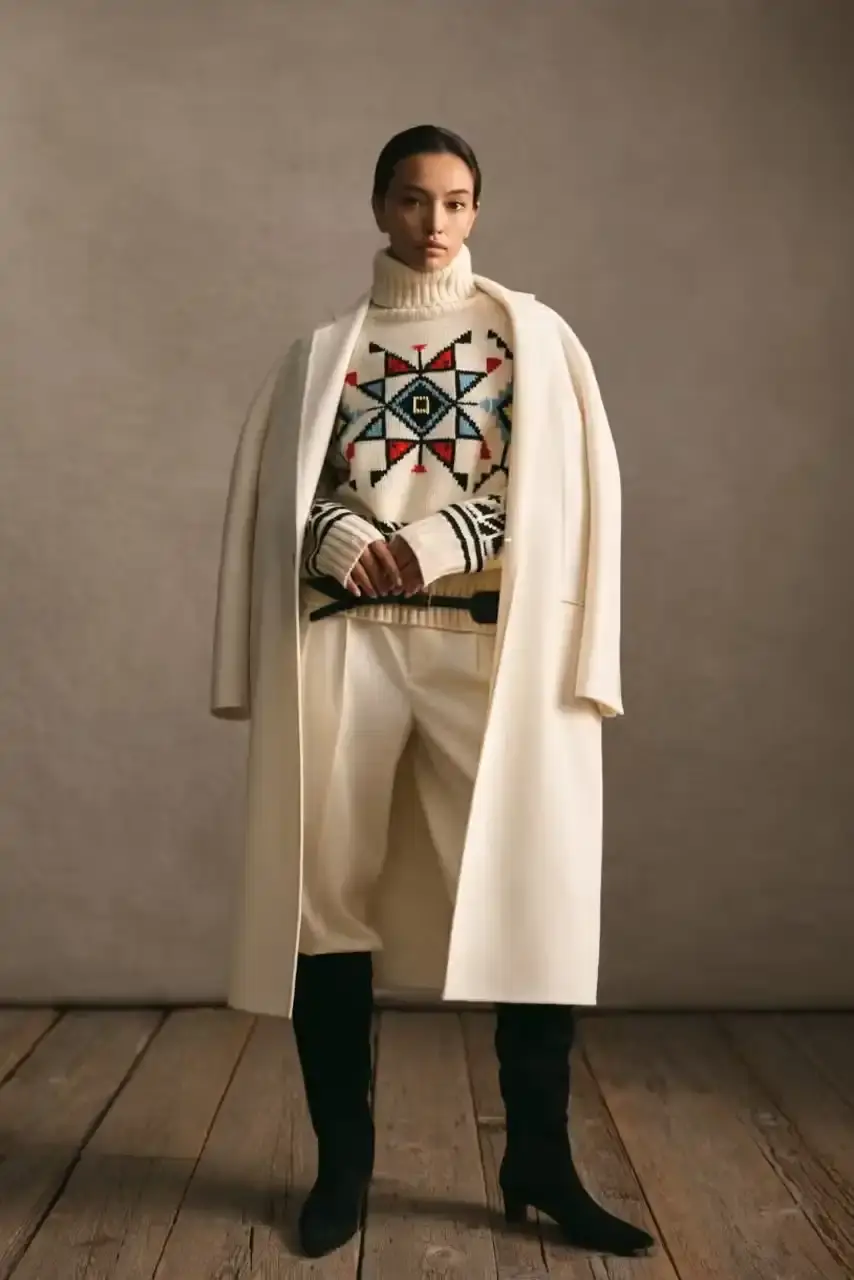 POLO RALPH LAUREN PARTNERS WITH TÓPA Polo Ralph Lauren and TÓPA, an Indigenous-led fashion label, release a collection combining traditional Northern Plains designs with modern apparel. The partnership supports Indigenous language preservation through Thunder Valley CDC. (image 13 of 14)