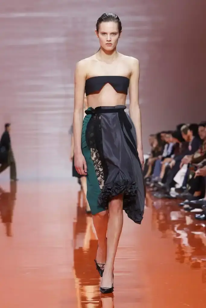 PRADA'S UNEXPECTED SPRING/SUMMER 2026 COLLECTION image about Prada's latest women's collection showcased during Milan Fashion Week, focusing on design philosophy and unconventional approaches. (image 10 of 12)
