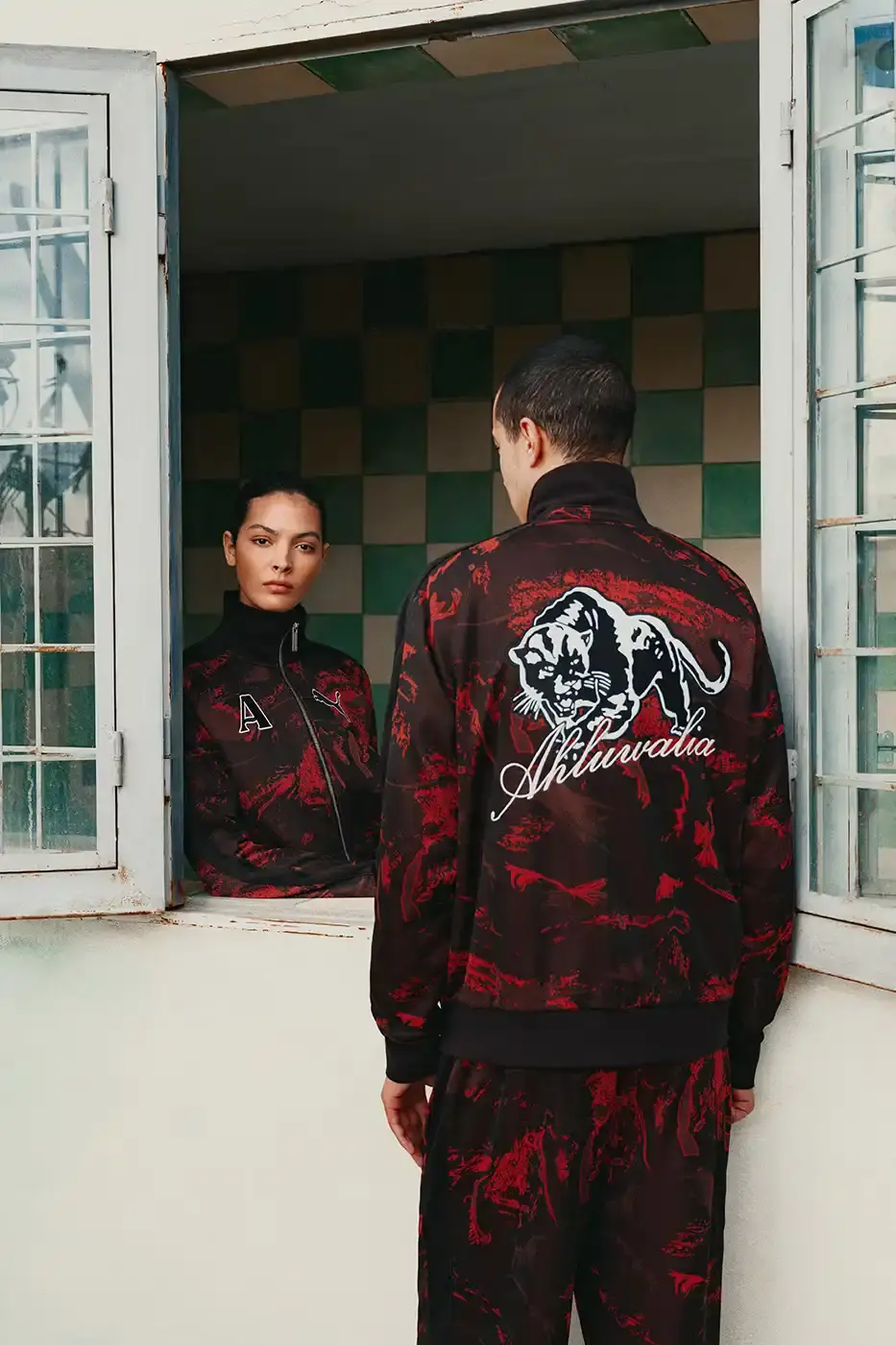 PUMA AND AHLUWALIA RELEASE SECOND FOOTBALL COLLECTION An image detailing a second clothing collaboration between PUMA and designer Priya Ahluwalia focusing on African football aesthetics. (image 3 of 9)