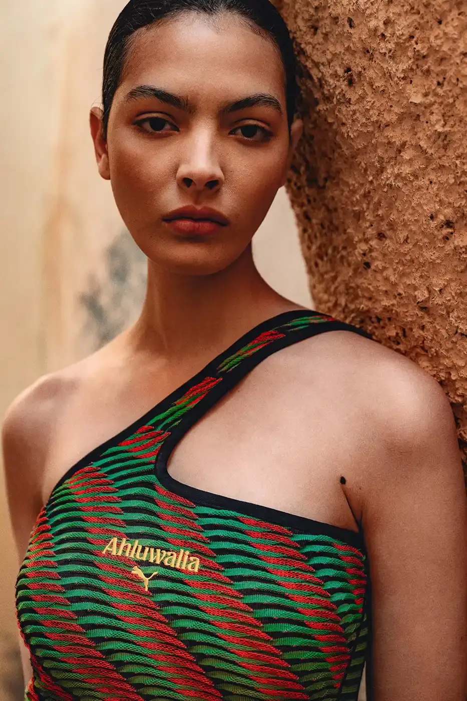 PUMA AND AHLUWALIA RELEASE SECOND FOOTBALL COLLECTION An image detailing a second clothing collaboration between PUMA and designer Priya Ahluwalia focusing on African football aesthetics. (image 4 of 9)