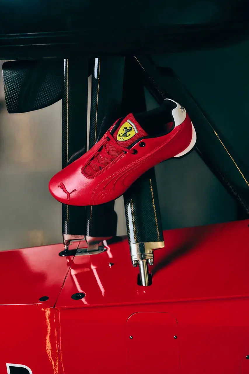 PUMA AND FERRARI HONOR MICHAEL SCHUMACHER an image detailing the new PUMA and Scuderia Ferrari Monza 2026 apparel collection honoring Michael Schumacher. (image 8 of 8)