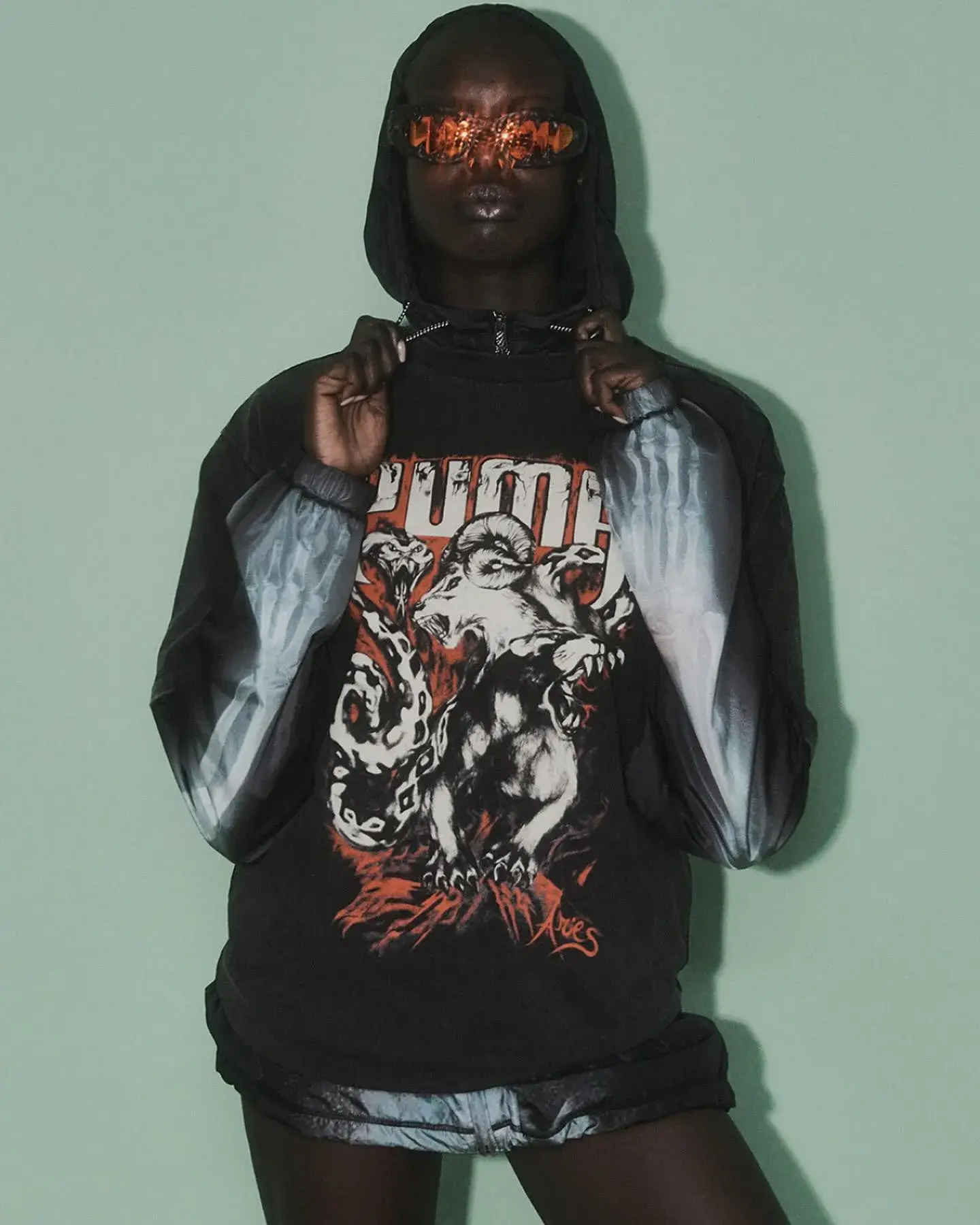 A breathable motocross mesh longsleeve with bold graphics and vibrant colors, blending style and functionality