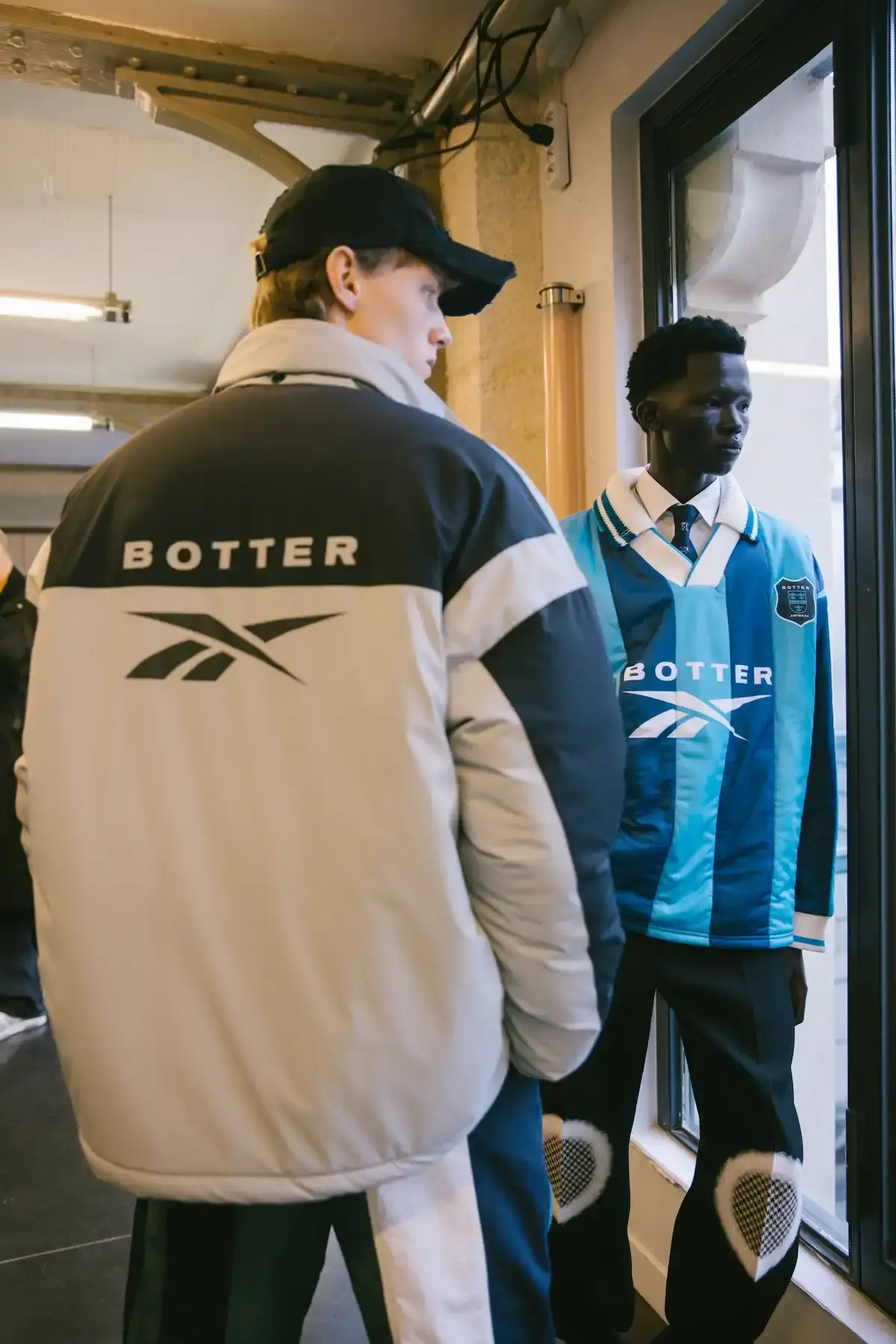Blue track suit from Reebok x BOTTER FW24 collection