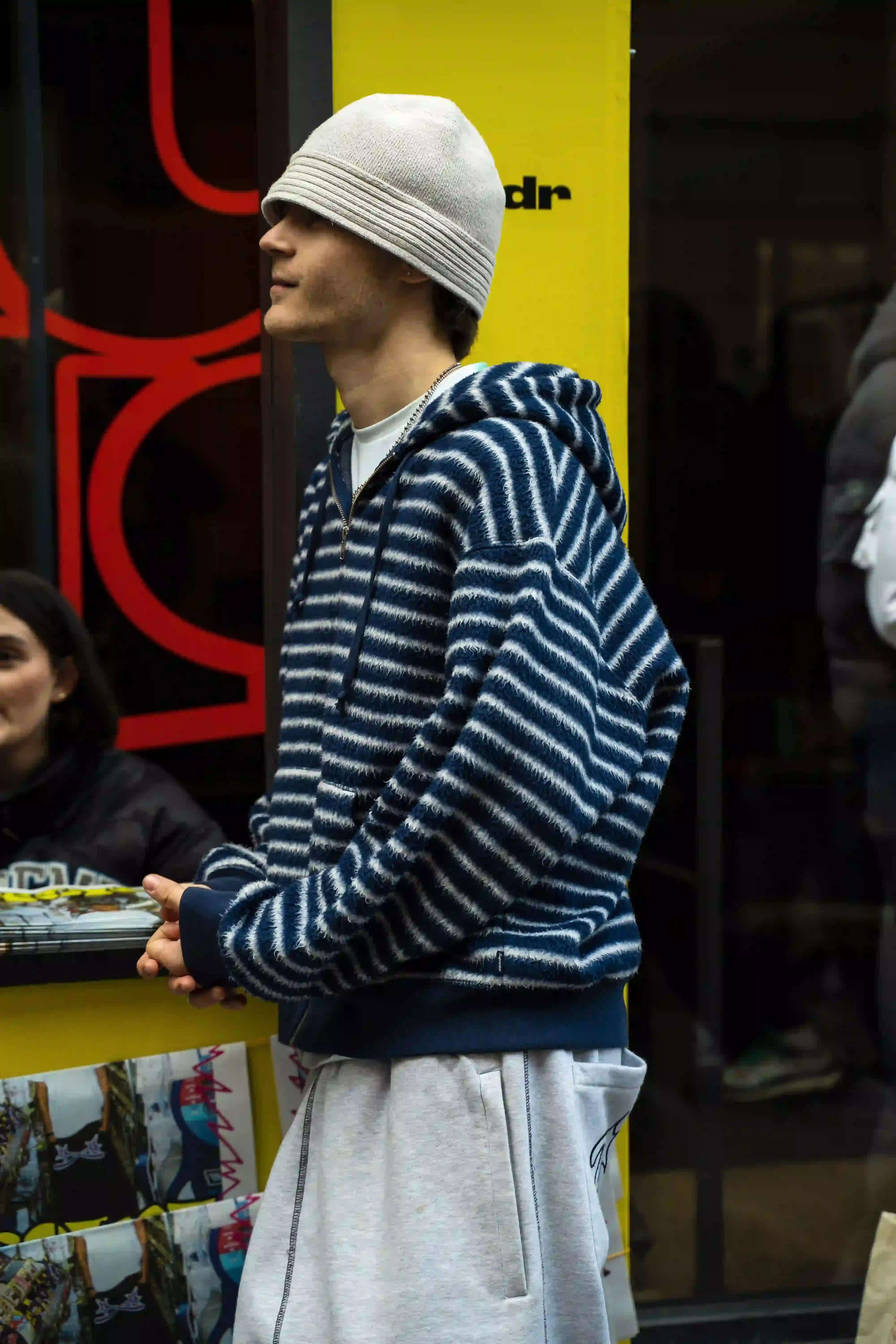 Protect LDN An in-depth interview with Peter and Egor, founders of streetwear brand Protect LDN, discussing their friendship-based business partnership, creative process, brand evolution, and perspectives on fashion trends and sustainability. The article explores their journey from making clothes they wanted to wear to building a community-focused brand. (image 3 of 4)