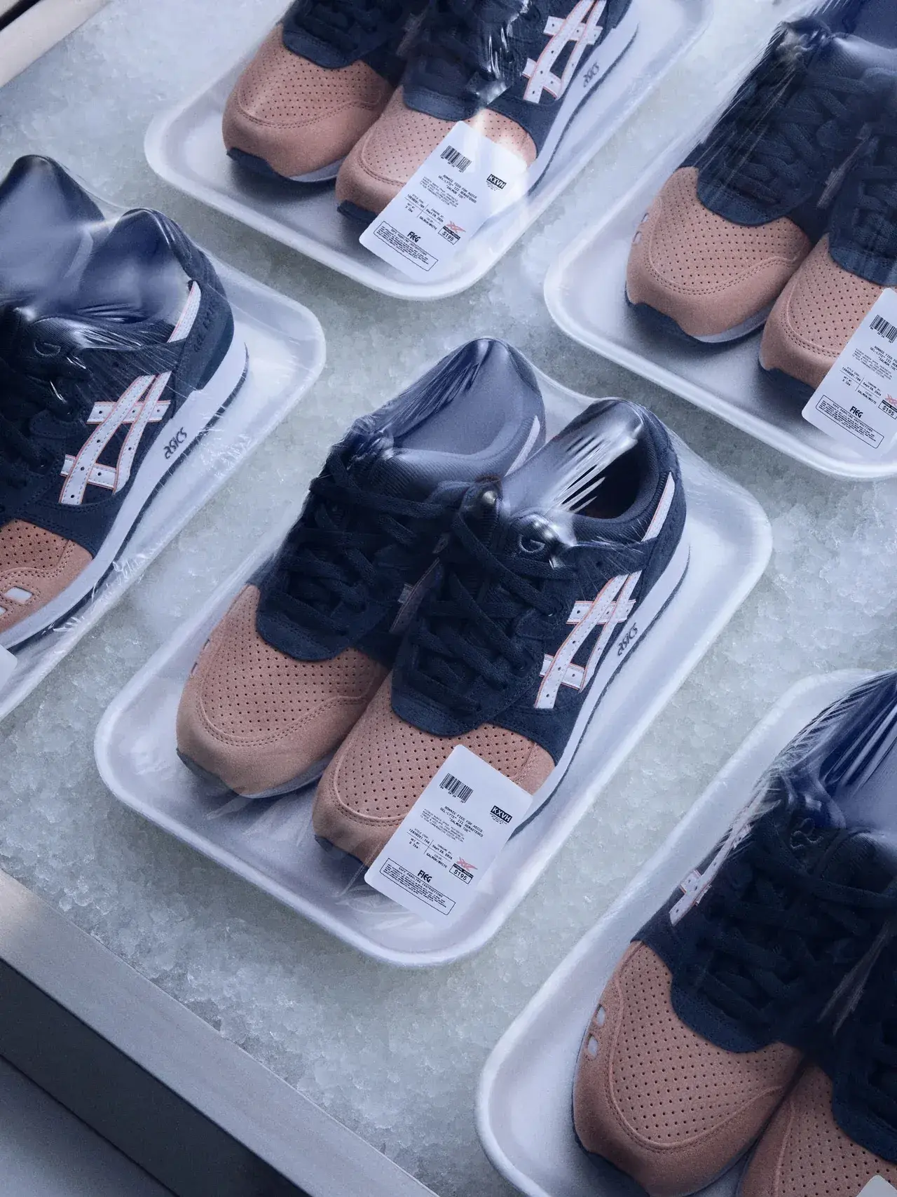 KITH RERELEASES RONNIE FIEG ASICS GEL-LYTE III SALMON TOE Image detailing the return of the 2011 Ronnie Fieg x ASICS GEL-LYTE III Salmon Toe sneaker for Kith's 15th anniversary, including release dates, packaging details, and design updates.