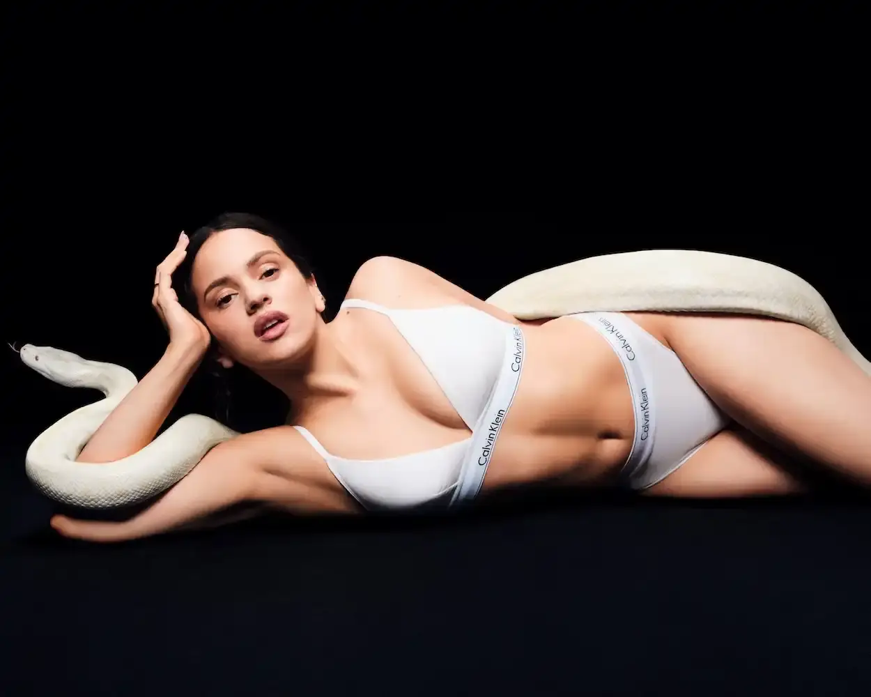 ROSALÍA STARS IN CALVIN KLEIN'S FALL 2025 CAMPAIGN image about Rosalía featuring in Calvin Klein's autumn underwear campaign with photographer Carlijn Jacobs. (image 4 of 4)