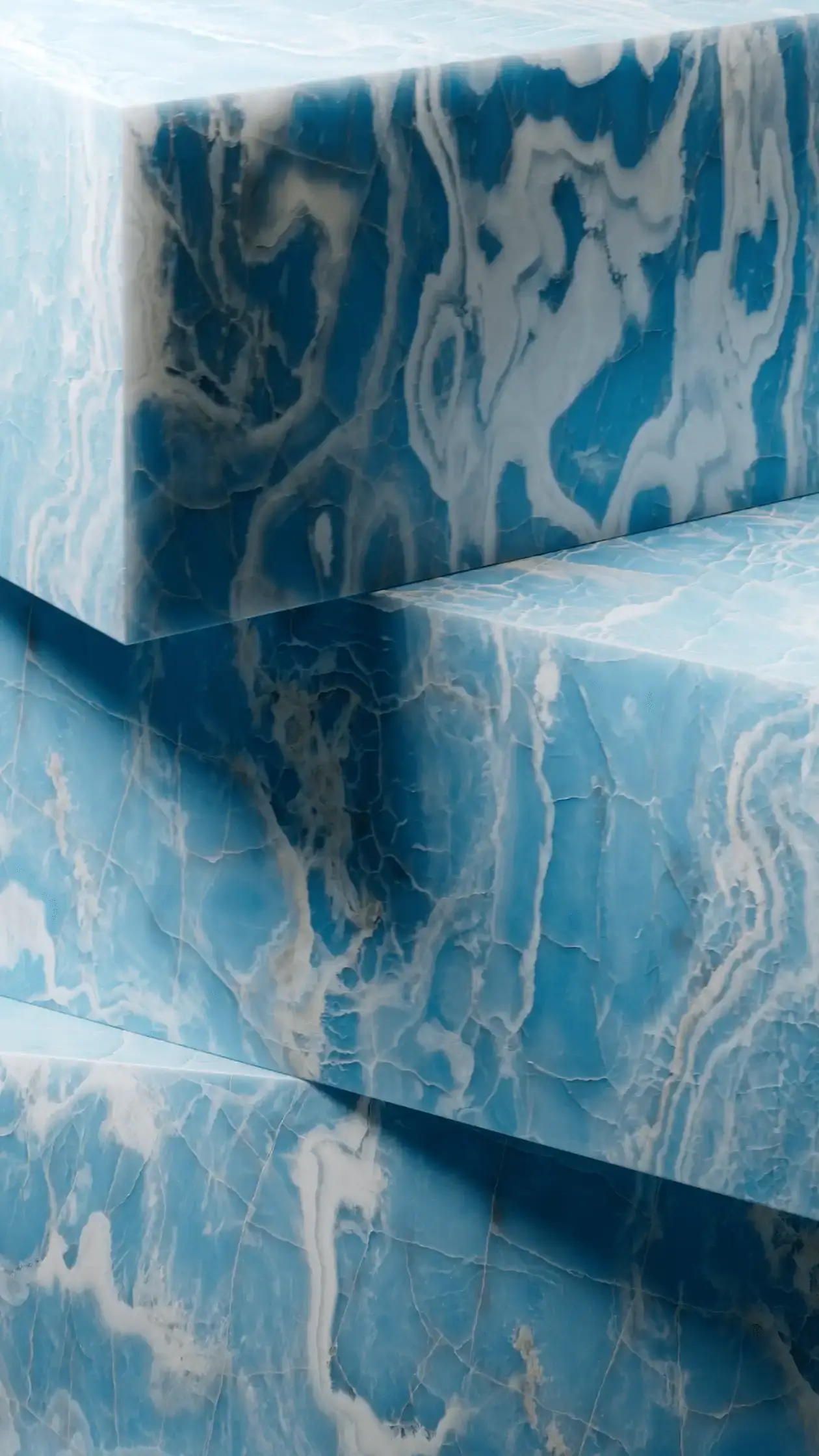 Vondel Fountain, Stacked: A large, striking fountain made of stacked, recycled onyx slabs located in one of the lakes in Amsterdam's Vondelpark. Water cascades from two sides, creating a soothing, relaxing sound