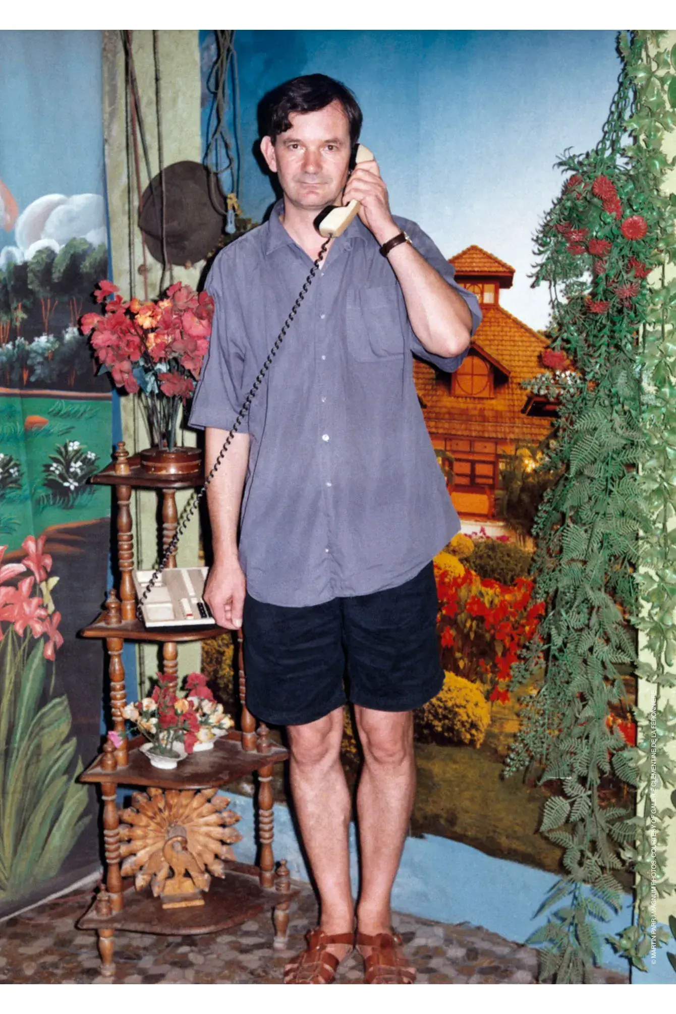 SAINT LAURENT SHOWS MARTIN PARR SELF-PORTRAITS IN PARIS image about the Autoportrait exhibition at Saint Laurent Montaigne in Paris. The show presents Martin Parr’s self-portraits taken between 1996 and 2015, selected by Anthony Vaccarello. The exhibition opened on October 15, 2026 and runs until January 13, 2027. (image 4 of 5)