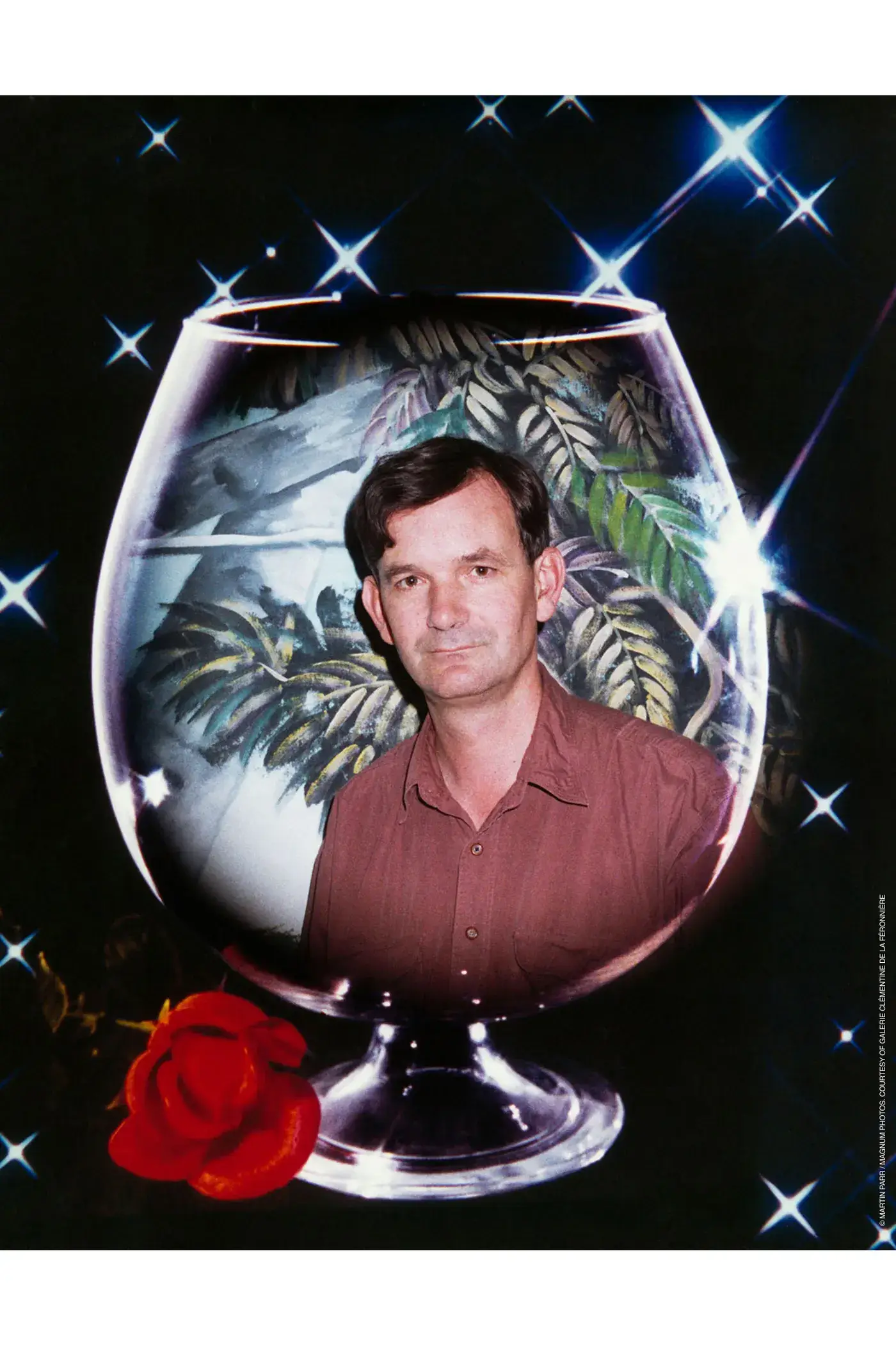 SAINT LAURENT SHOWS MARTIN PARR SELF-PORTRAITS IN PARIS image about the Autoportrait exhibition at Saint Laurent Montaigne in Paris. The show presents Martin Parr’s self-portraits taken between 1996 and 2015, selected by Anthony Vaccarello. The exhibition opened on October 15, 2026 and runs until January 13, 2027. (image 2 of 5)