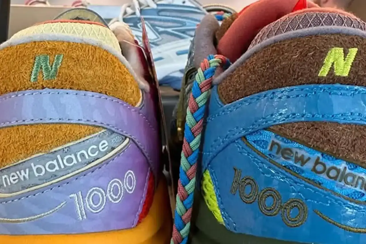 image of designer Salehe Bembury's preview of two upcoming New Balance 1000 sneaker collaborations. The content includes details about the shoes' construction materials, color schemes, and expected release information. The article is structured with a summary section followed by detailed paragraphs covering the collaboration background, design elements, and availability timeline.