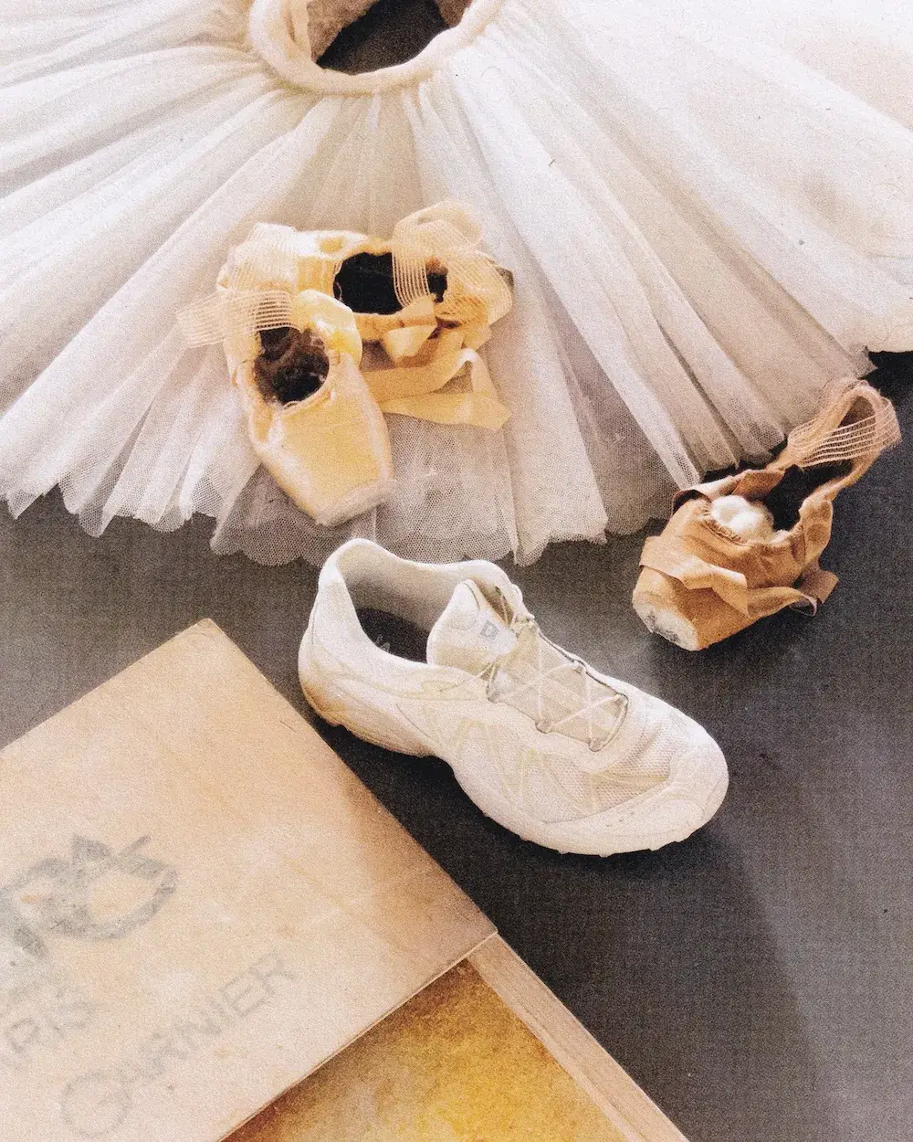 SALOMON PARTNERS WITH PARIS OPERA BALLET an image detailing the three-year partnership between French outdoor brand Salomon and the Paris Opera Ballet to supply athletic gear for dancers. (image 3 of 3)