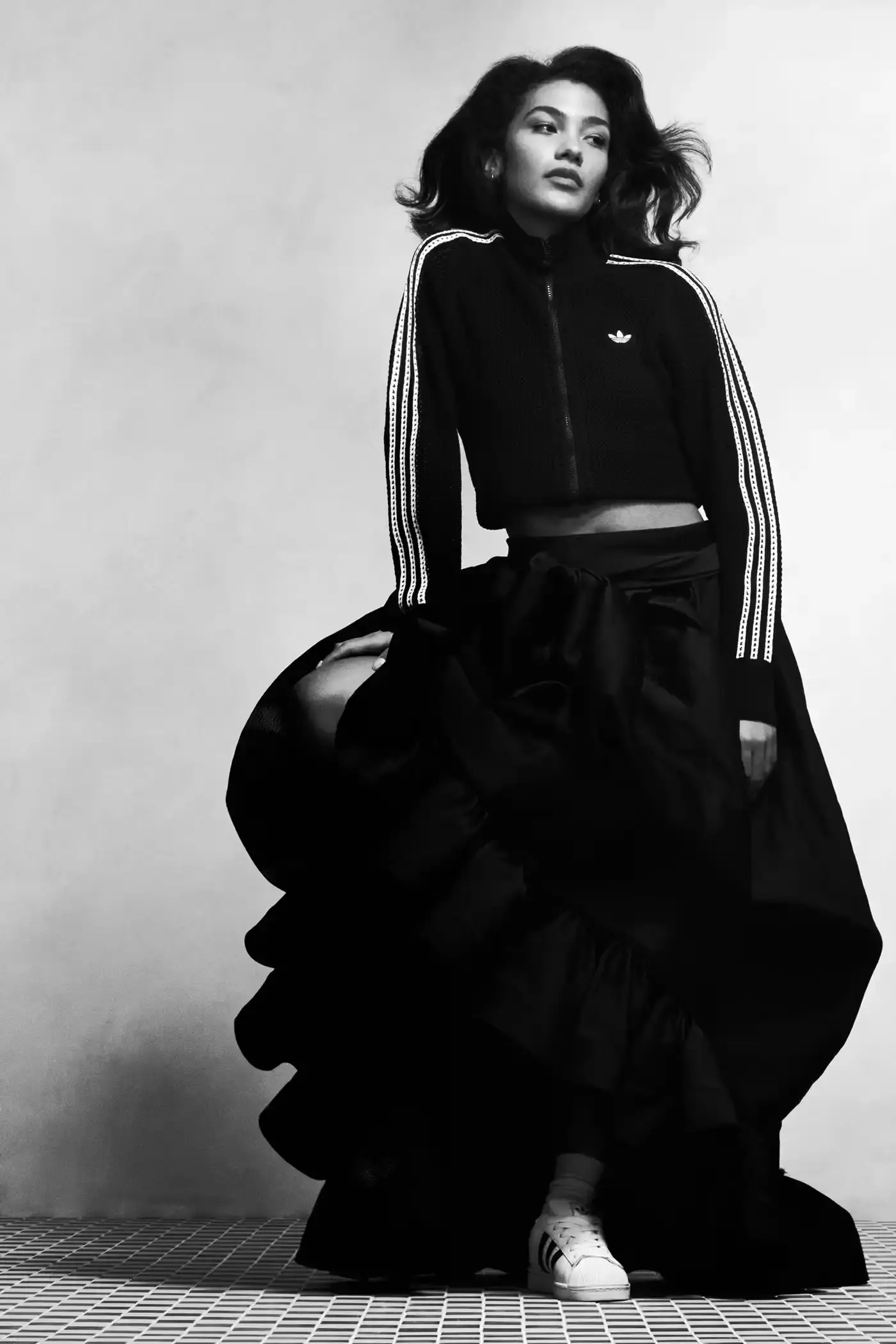SAMUEL L JACKSON STARS IN ADIDAS SUPERSTAR CAMPAIGN image about the new Adidas video advertisement starring Samuel L Jackson and Kendall Jenner. The document details the new clothing collection. (image 4 of 5)