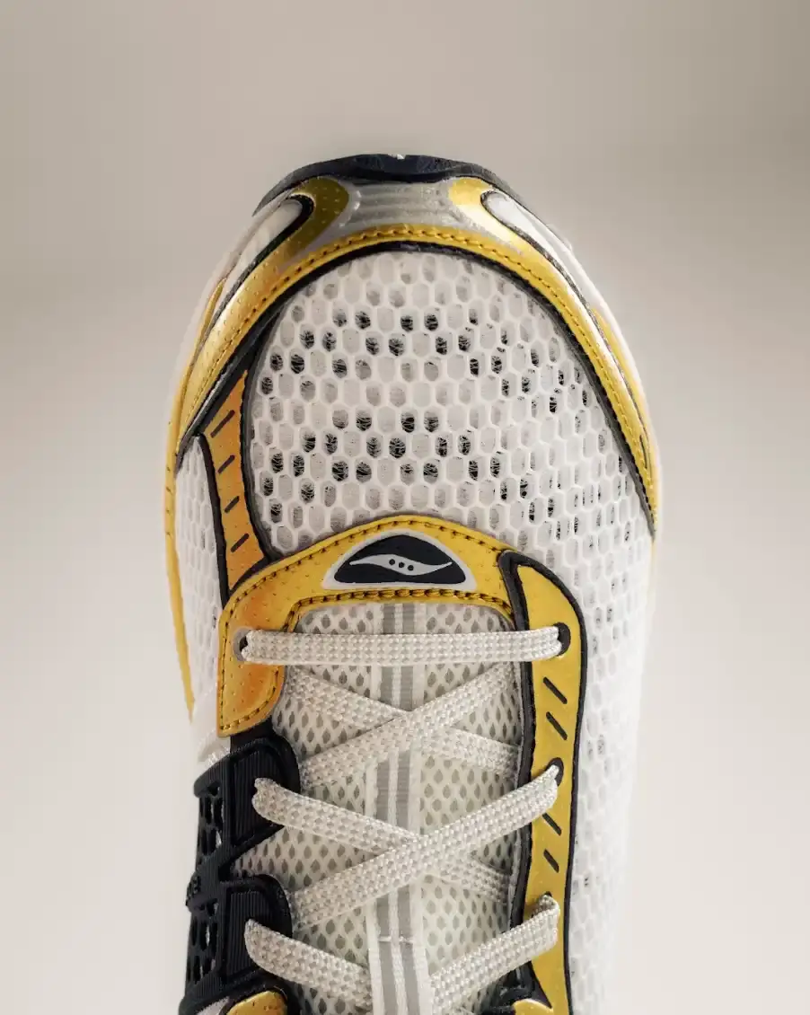 SAUCONY PROGRID PARAMOUNT RETURNS AS LIFESTYLE SNEAKER image about Saucony's ProGrid Paramount sneaker, originally a 2007 running shoe, now updated with lifestyle design while maintaining technical cushioning features. (image 3 of 14)