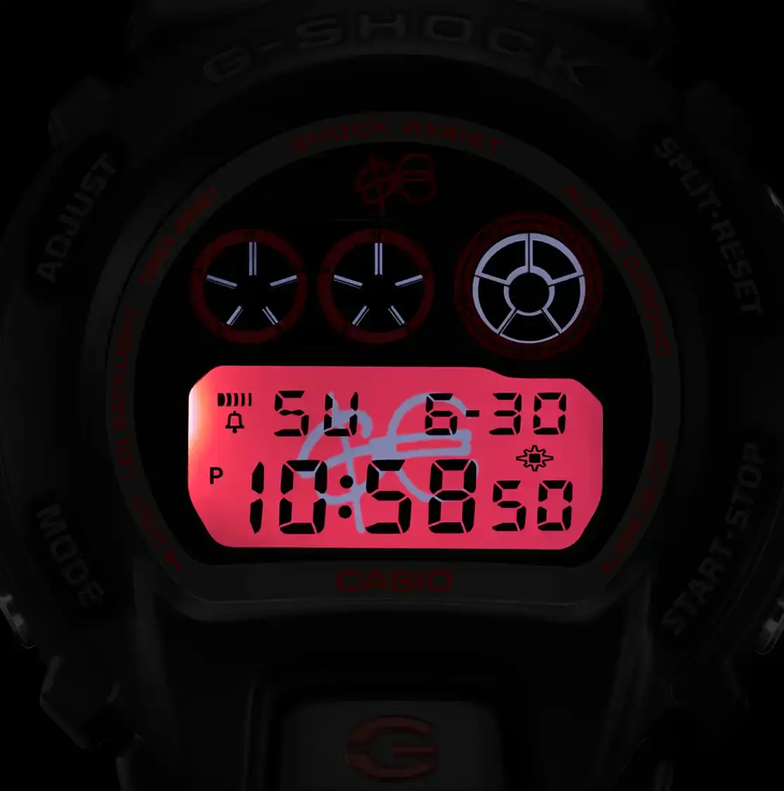 SFERA EBBASTA LAUNCHES G-SHOCK COLLECTION image about Sfera Ebbasta's collaboration with G-SHOCK, featuring two limited edition watch models with custom design elements. (image 3 of 5)
