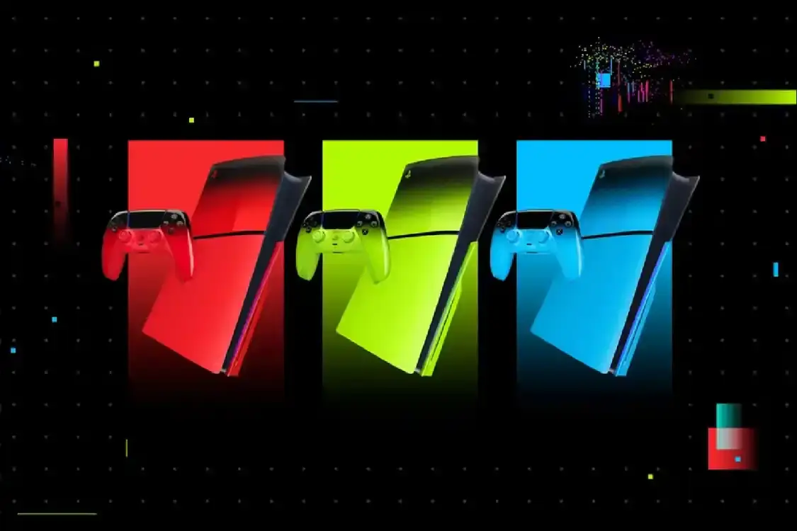 SONY LAUNCHES PLAYSTATION 5 HYPERPOP COLLECTION Sony announces PlayStation 5 Hyperpop Collection featuring three glossy neon colorways, Techno Red, Remix Green, and Rhythm Blue, with pre-orders beginning January 16 and launch on March 12, 2025.
