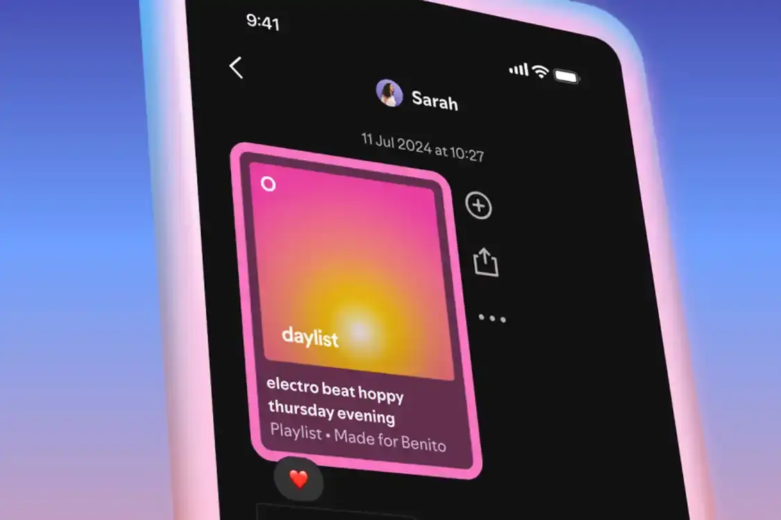 Spotify has added a direct messaging system that lets users share music content and create group conversations within the streaming app.