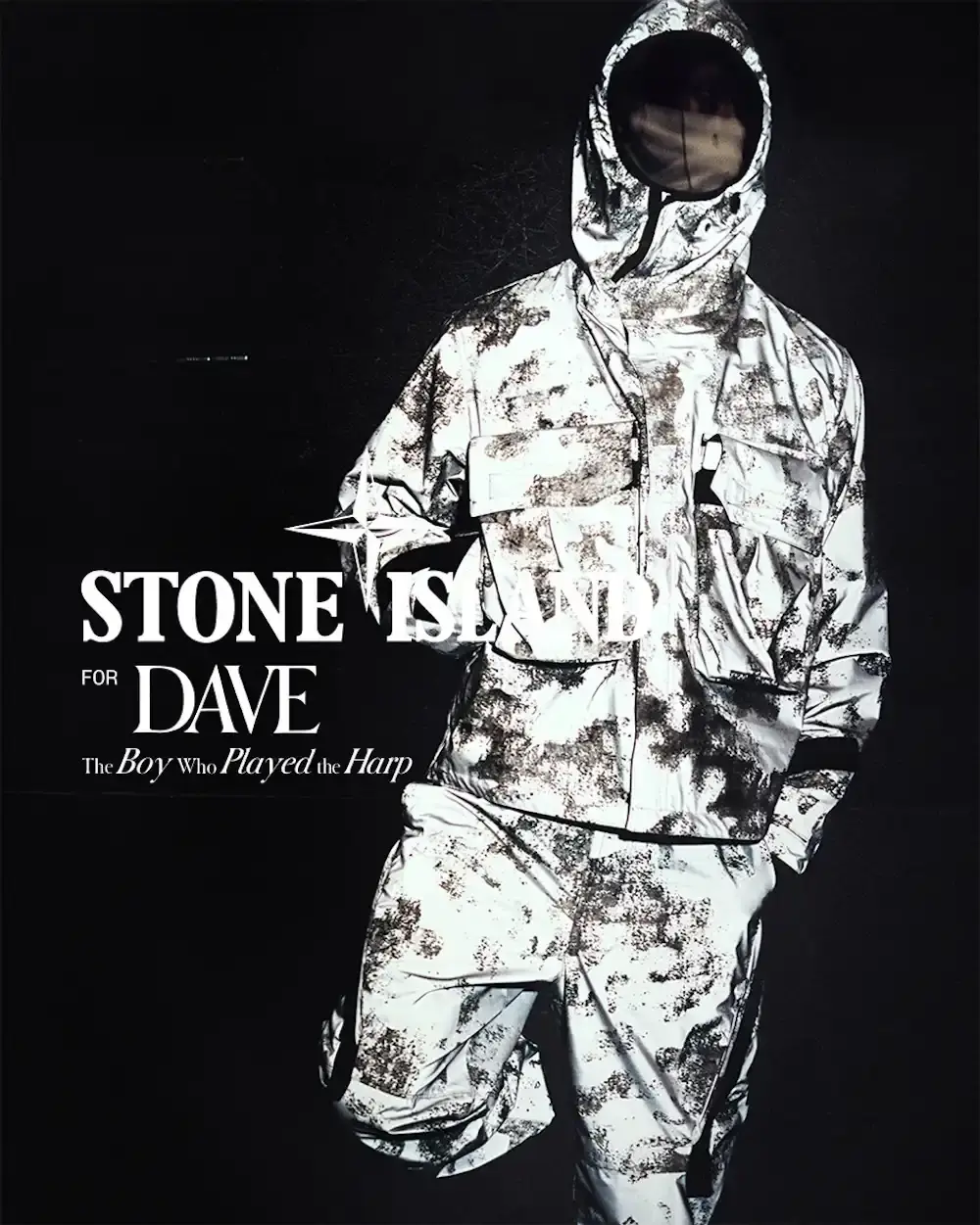 STONE ISLAND CUSTOM WARDROBE FOR MUSICIAN DAVE image about the collaboration between Stone Island and musician Dave featuring custom tour clothing and a limited retail collection. (image 3 of 5)
