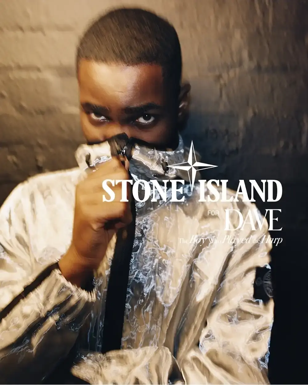STONE ISLAND CUSTOM WARDROBE FOR MUSICIAN DAVE image about the collaboration between Stone Island and musician Dave featuring custom tour clothing and a limited retail collection.