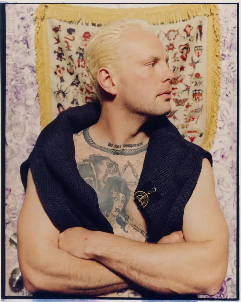 STONE ISLAND HARDCORE SUBCULTURE PROJECT image of photograph collection detailing musicians wearing vintage and modern Stone Island outerwear on tour across North America and Europe. (image 6 of 8)